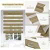 HOTSOON Cordless Zebra Blinds for Windows, Blackout Interior Blinds,Easy to Install,UV Protection,for Offices and Home,Custom Roller Shades, Mousse Light Bown,78" W x 80" H view 2