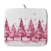 Pink Christmas Dish Drying Mat Kitchen Countertop Drainer Mats Absorbent Coffee Bar Drying Pad 16 X 18 Inch view 1