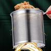 Compact 1200ml Stainless Steel Deep Frying Pot with Basket - Ideal for French Fries, Shrimp, Fish, and Chicken Wings (Single Unit) view 4