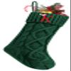 Personalized Christmas Stockings with Initials, 18 Inches Large Embroidered Monogrammed Cable Knit Christmas Stocking for Family, Xmas Holiday Party Gifts & Decoration for Fireplace(Green,Letter K) view 1