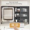 Medicine cabinet mirror with lightsaluminum Bathroom Mirror Medicine CabinetWall Mounted Medicine Cabinet,Space Saving Wall Cabinetinductionfor Toilet,BathroomA,B(A,W80cm*H65cm/W32in*H26in)-1 view 4
