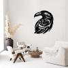Crow Metal Wall Decor, Crow Decor, Gothic Crow Wall Art, Gothic Raven Decor, Metal Wall Art, Bird Metal Wall Art, Halloween Decorations, Home Art Decor, Wall Hangings (Gold, 19"x15" | 47x39cm) view 2