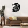 Crow Metal Wall Decor, Crow Decor, Gothic Crow Wall Art, Gothic Raven Decor, Metal Wall Art, Bird Metal Wall Art, Halloween Decorations, Home Art Decor, Wall Hangings (Gold, 19"x15" | 47x39cm) view 4