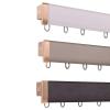 Blackout Curtain Track Ceiling Curtain Track, Curtain Rods Ceiling Curtain Track Set Black/White/Champagne Aluminum Curtain Track for Curtains-Room Divider(Black,4m(13.1ft)) view 1