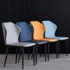 HAOKAZLBR Modern Dining Room Chairs Upholstered Dinner Chair Modern Kitchen Dining Chairs Set of 4,Leather Living Room Side Chairs with Carbon Steel Metal Legs for Home Commercial Restaurants(Grey) view 4