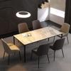 HAOKAZLBR Modern Dining Room Chairs Upholstered Dinner Chair Kitchen Leather Kitchen Dining Chairs Set of 6 Sturdy Carbon Steel Metal Legs Living Room Lounge Counter Chairs(Grey) view 2