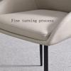 HAOKAZLBR Modern Dining Room Chairs Upholstered Dinner Chair Kitchen Leather Kitchen Dining Chairs Set of 6 Sturdy Carbon Steel Metal Legs Living Room Lounge Counter Chairs(Grey) view 4