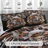 Jeminise Native Eagle Quilt Bed Set - Full/Twin/Queen, Eagle Print Western Bedding Set, Native Lover Bedroom Decor Gift view 3