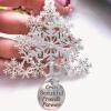 Good Neighbors are Like Stars,Good Neighbors are Like Stars Hanging Plaque,Metal Hanging Snowflake Decorations with Blessing Inscription,Love for Friend Family Neighbors (Good Neighbors) view 2