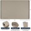 Vangostella Heavy Duty Silicone Under Sink Mats for Kitchen Waterproof 22" x 22", Extra Thick Under Sink Rubber Mat Drip Tray, Raised Edge Under Sink Liner,Prevent Drips, Leaks, Spills,Brown view 2
