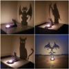 2024 New Tealight Shadow Caster, Halloween Tea Light Holder, Witch Halloween Tealight Shadow Caster, Demon Halloween Tealight Shadow Caster for Home Party Scary Candle Stands Table Decor view 3