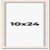 10x24 Shadow Box White Washed Rustic Barnwood | Solid Wood Display Frame | 1.25 Inch Deep | 0.875 Inch Moulding Width | Includes UV Resistant Acrylic Plexiglass, Backing and Hanging Hardware view 1