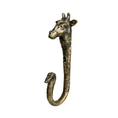 TUTURA LUTSS Giraffe Clothes Brass Hooks Wall Mounted. Vintage. Handcraft. for Kitchen Living Room Bathroom Bars Hotels. Interior Home Decor