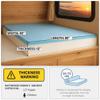 Foamma 12" x 48" x 80" High Density Gel Memory Foam RV Bunk Mattress Replacement Topper for Camper, Truck & Travel Trailer, Firm Support, CertiPUR-US Certified, Made in USA, Cover Not Included view 2