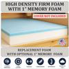 Foamma 12" x 48" x 80" High Density Gel Memory Foam RV Bunk Mattress Replacement Topper for Camper, Truck & Travel Trailer, Firm Support, CertiPUR-US Certified, Made in USA, Cover Not Included view 3