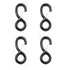 CAJDEOPYE High Strength Steel Over Tire Wire Hook Heavy Duty Ratchet Hook for Tie Down Strap Webbing Car Hauler Tie Down Auto Transporter Trailer S Hook with Lock - 38mm x 1500kg 4PCS/932 view 1