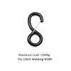CAJDEOPYE High Strength Steel Over Tire Wire Hook Heavy Duty Ratchet Hook for Tie Down Strap Webbing Car Hauler Tie Down Auto Transporter Trailer S Hook with Lock - 38mm x 1500kg 4PCS/932 view 2