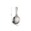 EARSHOT Tea Spoons Dessert Spoons Stainless Steel Short Handle Spoon Small Soup Spoon Mini Round Spoon Portable Children's Meal Spoon Soup Spoons(A) view 2