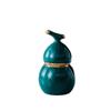 Toothpick Dispenser Ceramic Gourd Toothpick Box Household Toothpick Box Dining Table Tea Table Desktop Toothpick Box Cotton Swab Box Toothpicks For Appetizers(B) view 1