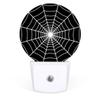 LLCXCSI Black Spider Web Plug-in Led Night Light with Auto Dusk to Dawn Sensor for Boys Girls Room Decor, Wall Lamp Nightlights for Hallway,Bedroom, Kids Room, Kitchen, Stairway, (0.5W, 2 Pack) view 3
