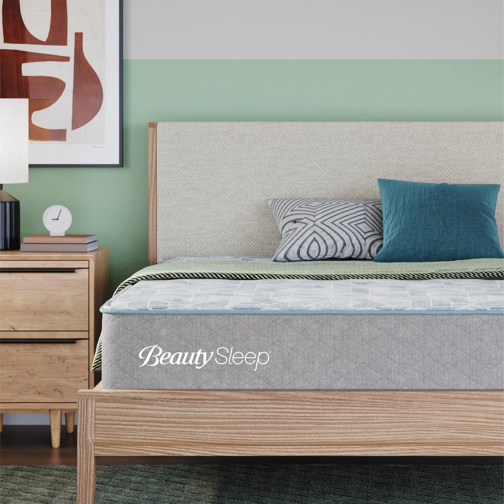 BeautySleep by Beautyrest DreamRest Plush 13.75" Twin XL Mattress, Pocketed Coils, Cooling, Breathable, and Pressure Relieving - 100 Night Trial, CertiPUR-US Certified and 10 Year Limited Warranty