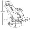 WDFYJ Reclining Chair, Computer Chair, Home Office Chair, Mesh Cloth, Staff Chair, Lifting Swivel Chair, Reclining, Footrest, Leisure Seat, 65 * 65 * 110-120cm(Red) view 3