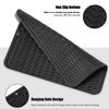 Large 17" x 14" Silicone Dish Drying Mat for Kitchen Counter, Easy clean, Quick Dry, Heat-resistant Dish Drainer Mat for Sink,Refrigerator or Drawer liner (Food Grade Silicone-Black) view 4