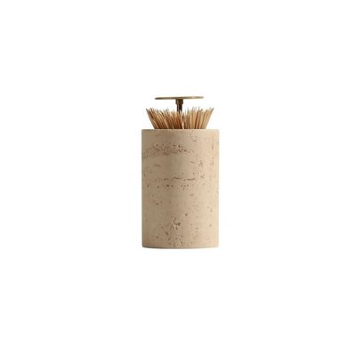 Toothpick Dispenser Toothpick Holder Household Push-type Toothpick Box Living Room Dining Room Desktop Toothpick Jar Creative Ornaments Toothpicks For Appetizers(Silver)