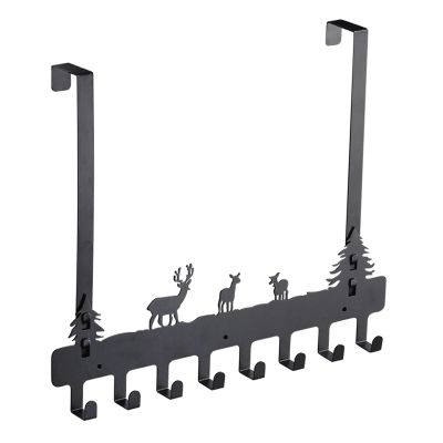 NPQPNAFC Hook 8 Hooks Door Rear Hanger Home Bathroom Organizer Rack Clothes Coat Hat Towel Hanger Holder Kitchen Accessories