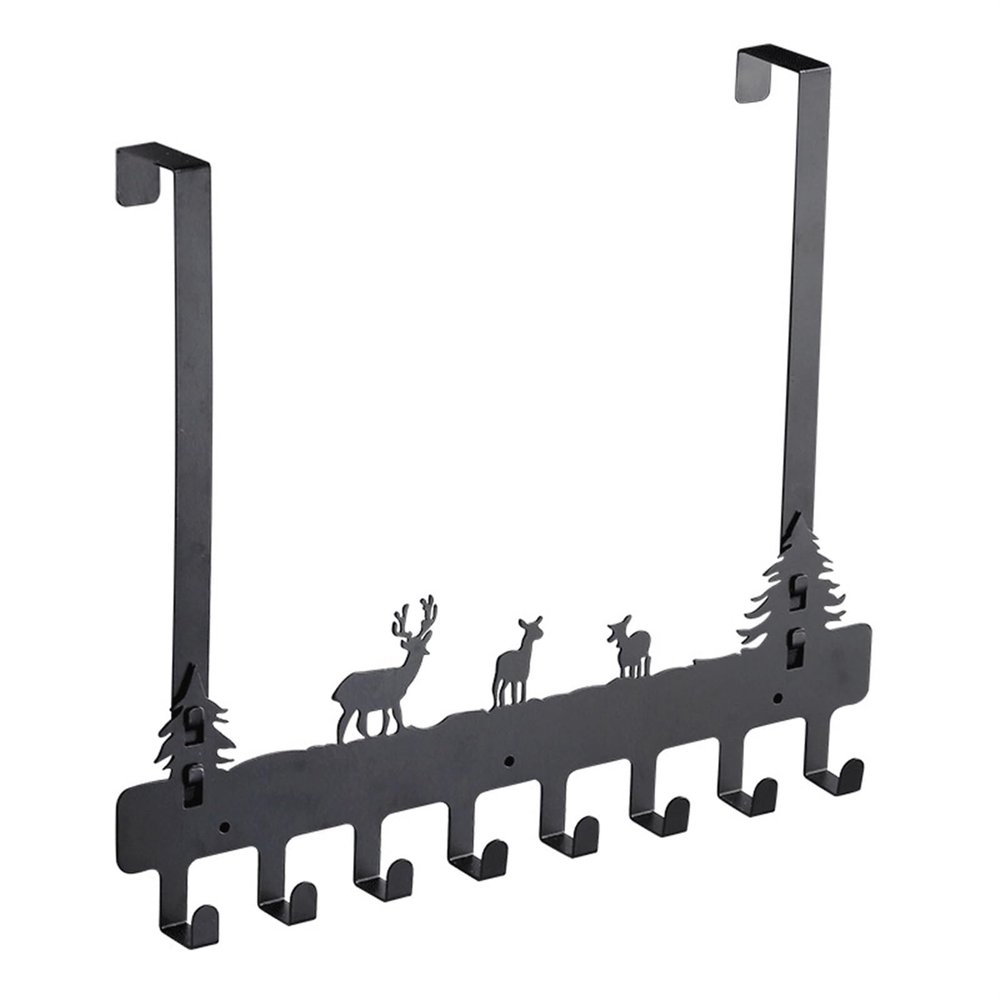 NPQPNAFC Hook 8 Hooks Door Rear Hanger Home Bathroom Organizer Rack Clothes Coat Hat Towel Hanger Holder Kitchen Accessories