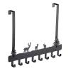 NPQPNAFC Hook 8 Hooks Door Rear Hanger Home Bathroom Organizer Rack Clothes Coat Hat Towel Hanger Holder Kitchen Accessories view 1