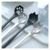EARSHOT Tea Spoons Dessert Spoons Cat's Claw Spoon 304 Stainless Steel Creative Spoon Dessert Coffee Stirring Spoon Soup Spoons(C) view 4