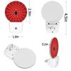 LLCXCSI Plug-in Led Night Light with Auto Dusk to Dawn Sensor for Boys Girls Room Decor, Red Spider Web Wall Lamp Nightlights for Hallway,Bedroom, Kids Room, Kitchen, Stairway, (0.5W, 2 Pack) view 4