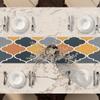 Hsnar Modern Geometric Table Runners 72 Inches Long Triangle Table Runner for Kitchen Dining Table Decoration for Home Party Decor view 3