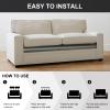 HAVARGO Couch Cushion Support for Loveseat Sofa High Density Foam 44"x20" Inches Sofa Couch Supports for Sagging Cushions Light Grey 1PC with Anti Slip Mesh Fabric view 4