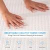 EGO Gel Memory Foam Mattress Topper, 4 Inch Twin XL with Removable Breathable Soft Cover, Cooling Bed Topper for Comfort Body Support & Pressure Relief, CertiPUR-US Certified view 3