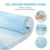 EGO Gel Memory Foam Mattress Topper, 4 Inch Twin XL with Removable Breathable Soft Cover, Cooling Bed Topper for Comfort Body Support & Pressure Relief, CertiPUR-US Certified view 4