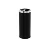 Bustards Indoor Rubbish bin 15L/25L/50L Stainless Steel Wastebasket, Smoke Extinguisher, Top Half Open Kitchen Black Wastebasket, Waste Paper Basket for Home Office basureros para cocina(Small) view 1