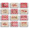 arricraft 120 Pcs Merry Christmas Mini Candy Bar Wrappers, Red Plaid Elk Xmas Tree Chocolate Bar Label Stickers Self Adhesive Stickers for Christmas Winter Holiday Party Favors(No Candy) view 1