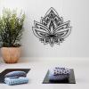 Mandala Lotus Metal Wall Art, Metal Mandala Wall Decor, Lotus Wall Art Metal, Mandala Art Wall Decor, Yoga Wall Art, Religious Wall Decor, Wall Decor Living Room (Gold, 39x39in|100x100cm) view 2