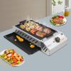 Portable Electric Grill 2500W Indoor Smokeless Searing Grill Commercial Yakitori Griddle Stainless Steel Restaurant Korean BBQ Grill Adjustable Temperature 122-572F (Griddle) view 3