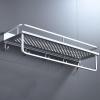 EHCBFCVN Space Aluminum Bathroom Shelf, Wall Mounted Storage Rack, Wall Storage Rack, Skeletonized Design with Hooks and Crossbars, Suitable for Washroom, Kitchen, Student Dormitory(50 * 14 * 13cm) view 1