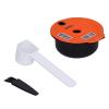 Reusable Coffee Ule Cup with B and Spoon Set for C Compatible with Ules Pods Coffee Accessories (Orange 180ML) view 2