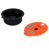 Reusable Coffee Ule Cup with B and Spoon Set for C Compatible with Ules Pods Coffee Accessories (Orange 180ML) view 4