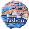 Lisbon Portugal Refrigerator Magnet Tourist Souvenir Fridge 3D Decoration Craft view 1