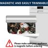 MLGB Christmas Snowman Magnet Dishwasher Front Full Door Cover, Winter Birds Home Appliances Magnetic Fridge Decals Sheet, Christmas Tree Magnetic Sticker (23" x 17") view 4