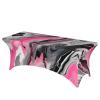 Drtgeds Abstract Marble Gray Artistic 6ft Universal Rectangular Fitted Tablecloth, Stretch Table Covers for Wedding, Banquet and Party view 1
