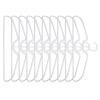 10Pcs Short Neck Clothes Hangers, Non-Slip Plastic Shirt Hangers, No Shoulder Bump Suit Hangers view 1