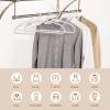 10Pcs Short Neck Clothes Hangers, Non-Slip Plastic Shirt Hangers, No Shoulder Bump Suit Hangers view 3