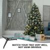 BESPORTBLE Christmas Tree Base Holder Small Xmas Tree Stand for Stability Support Elegant Design for Holiday Decor Compact Convenient view 3